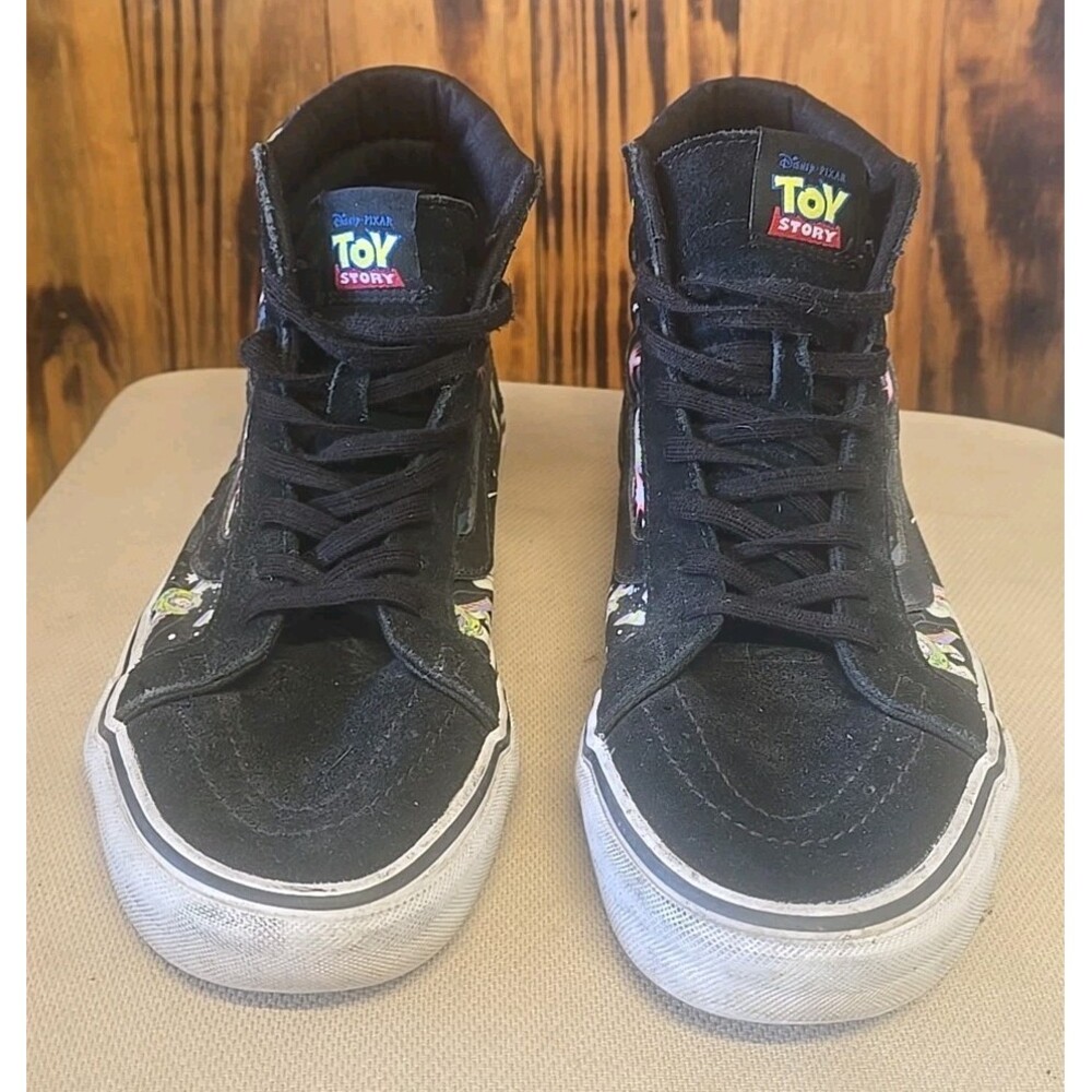 Vans Disney Toy Story Sk8-Hit Buzz Lightyear High Top Suede Black Sz Men 10